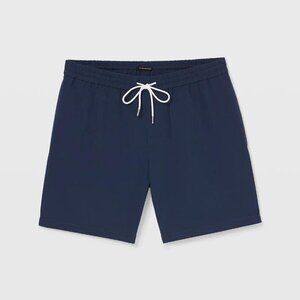 CLUB MONACO Men's Bo Solid 7" Swim Trunk Size XL In Navy